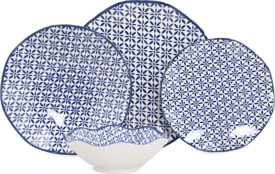 24dílná sada porcelánového nádobí Güral Porselen Santorini Güral Porselen