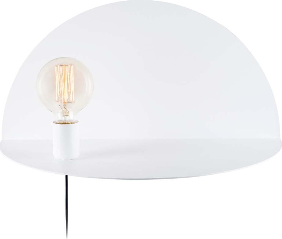 Bílá nástěnná lampa s poličkou Homemania Decor Shelfie Cecile Homemania Decor