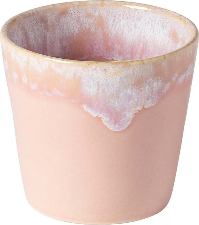 Bílo-růžový kameninový šálek na espresso Costa Nova