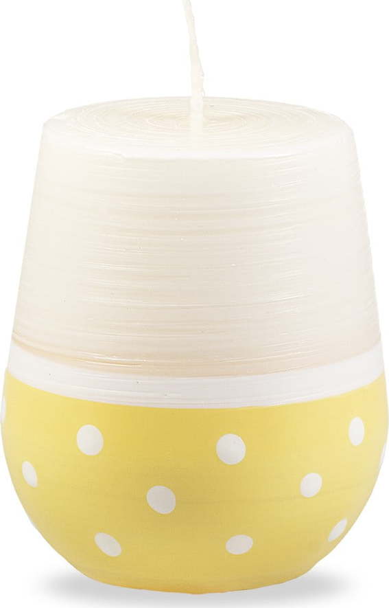 Bílo-žlutá svíčka Unipar Sweetness
