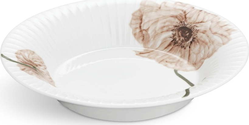 Bílý porcelánový hluboký talíř Kähler Design Hammershøi Poppy