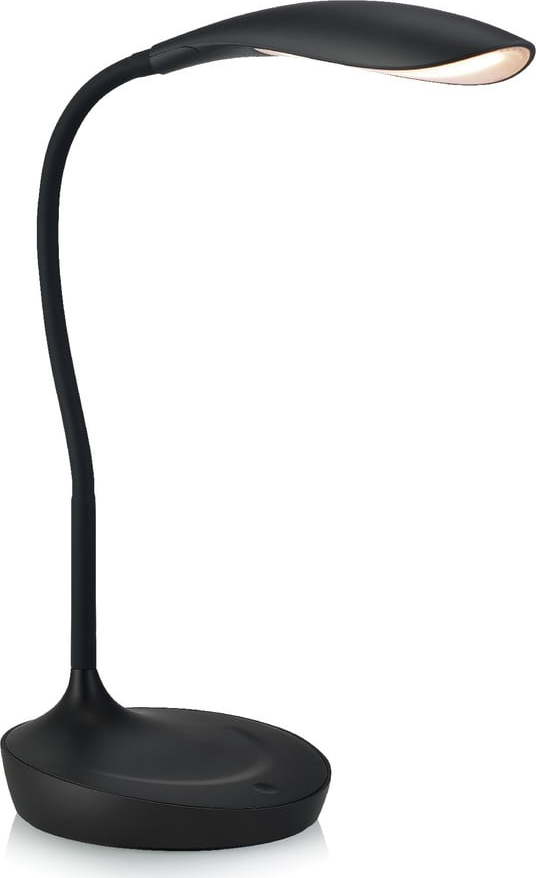 Černá stolní lampička s USB portem Markslöjd Swan Markslöjd