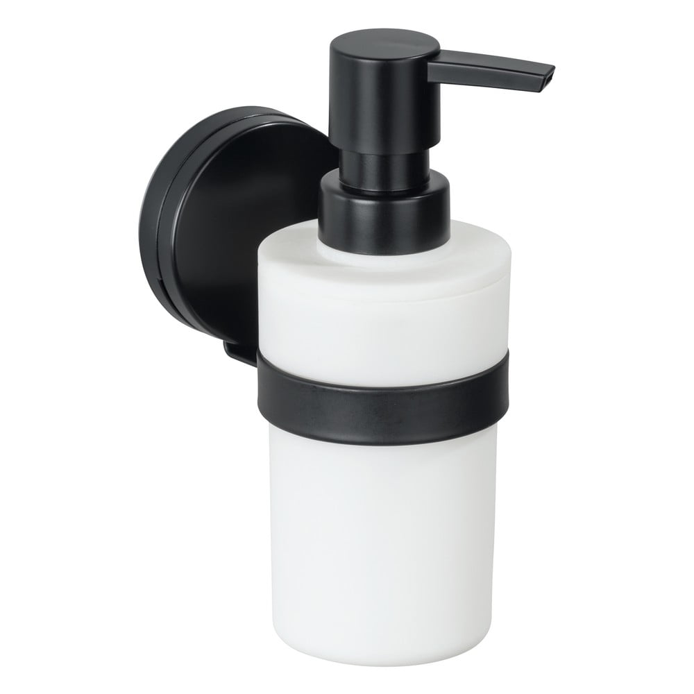 Černo-bílý nástěnný dávkovač mýdla Wenko Static-Loc® Plus WENKO