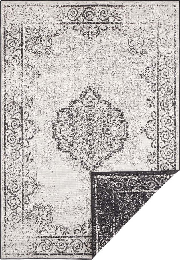 Černo-krémový venkovní koberec NORTHRUGS Cebu