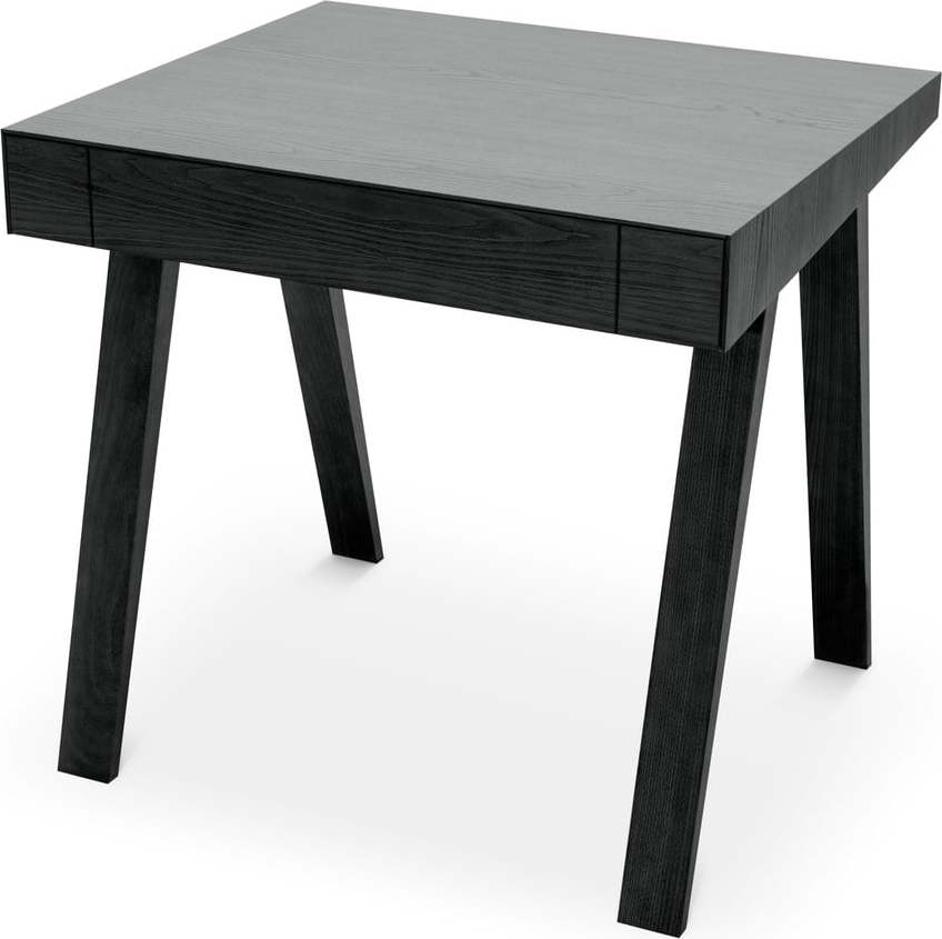 Černý stůl s nohami z jasanového dřeva EMKO 4.9