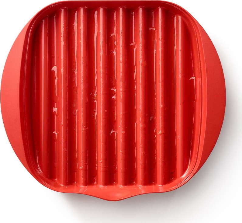 Červená plastová nádoba na přípravu slaniny Lékué Bacon LÉKUÉ