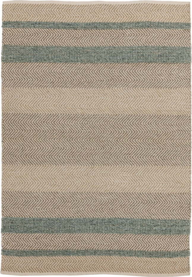 Hnědo-tyrkysový koberec Asiatic Carpets Fields
