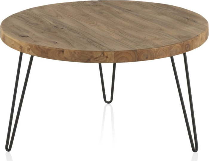 Konferenční stolek s deskou z jilmového dřeva Geese Camile