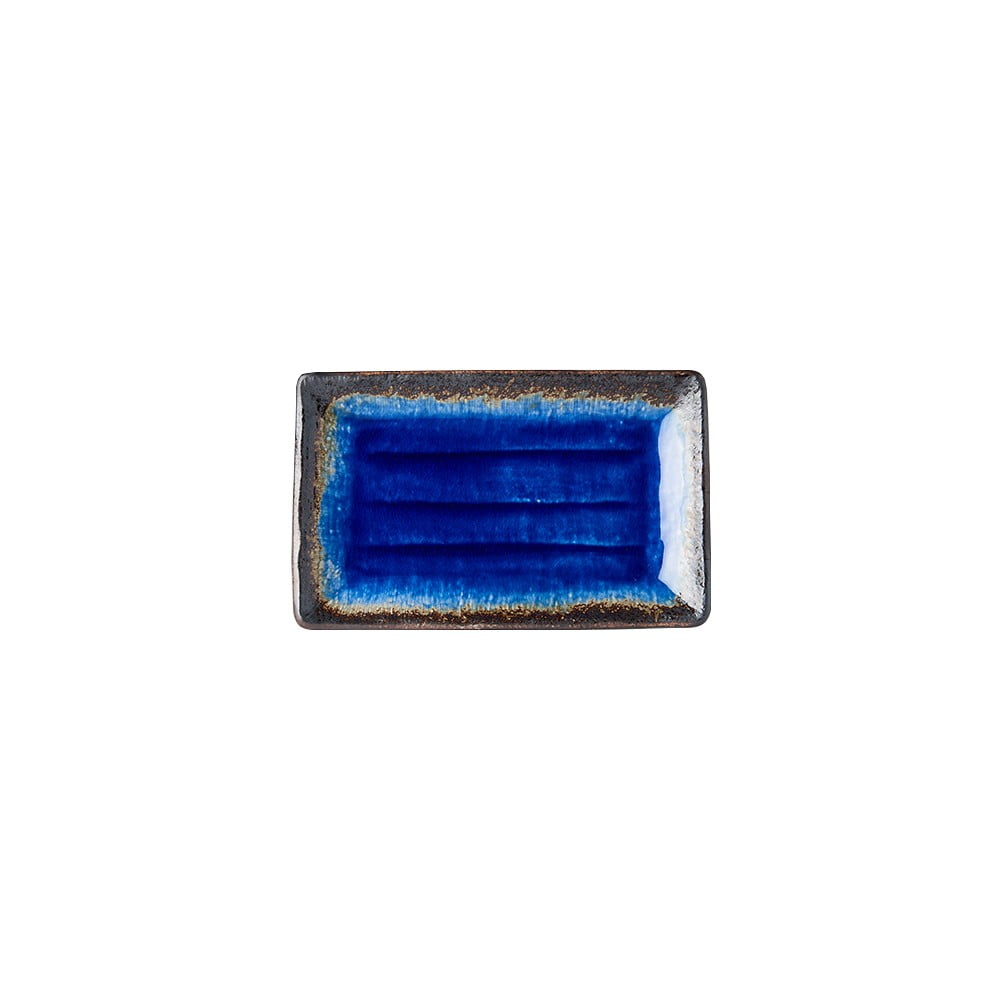 Modrý keramický servírovací talíř MIJ Cobalt