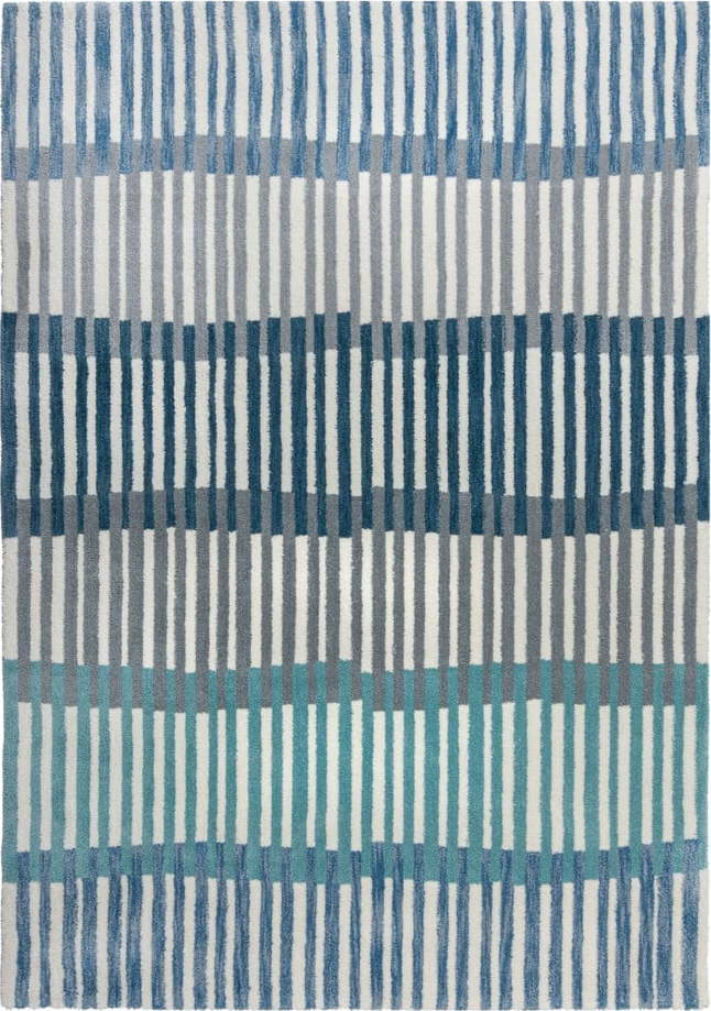 Modrý koberec Flair Rugs Linear Stripe