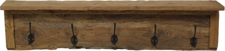 Nástěnný věšák z teakového dřeva HSM collection HSM collection