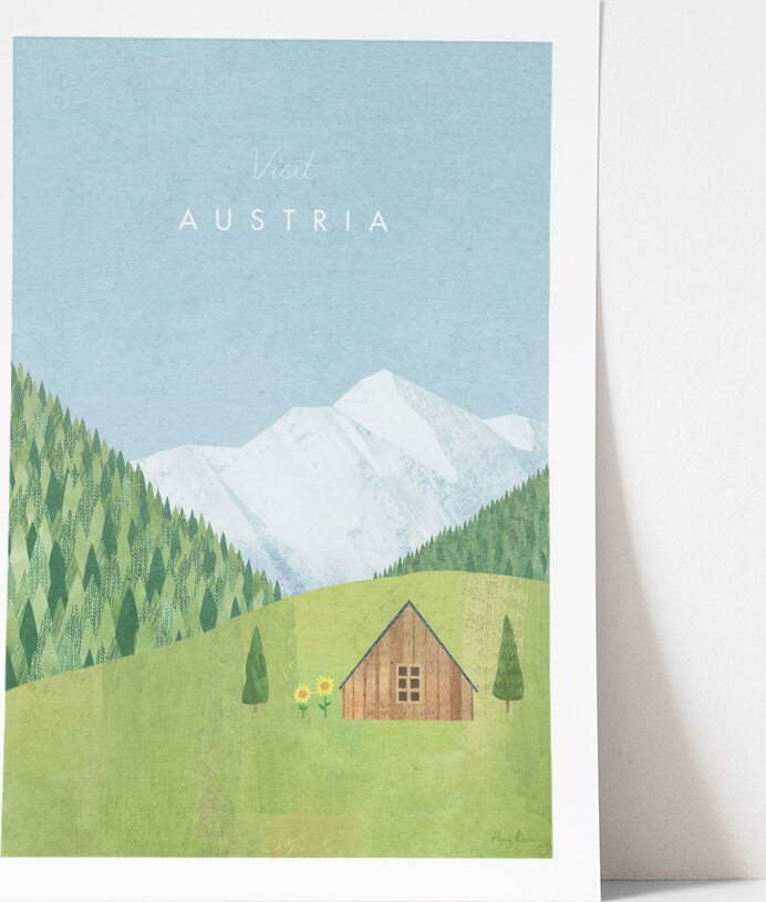 Plakát Travelposter Austria