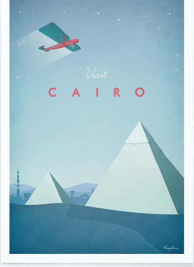 Plakát Travelposter Cairo