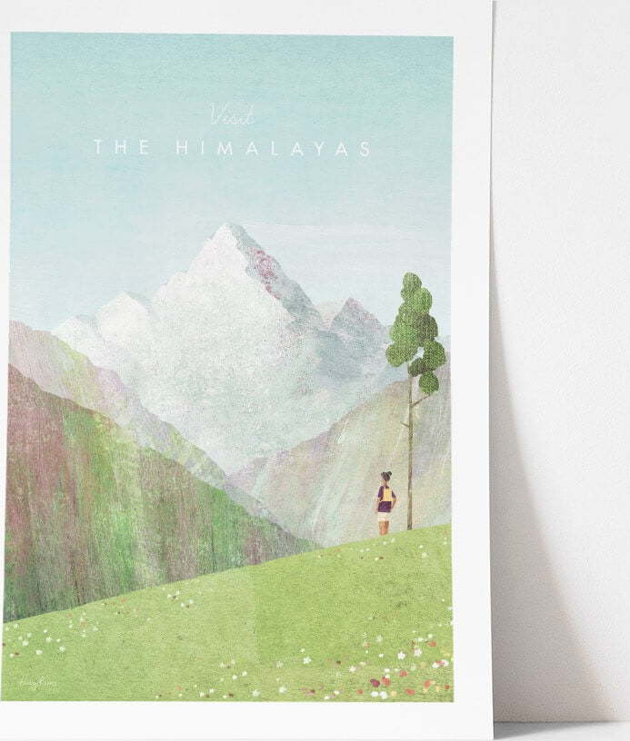 Plakát Travelposter Himalayas
