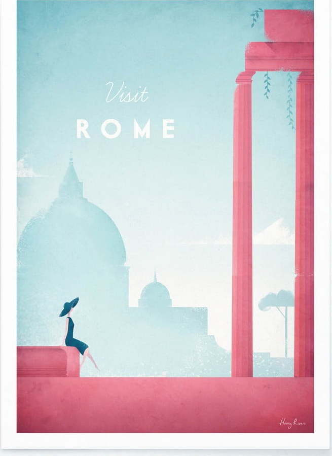 Plakát Travelposter Rome