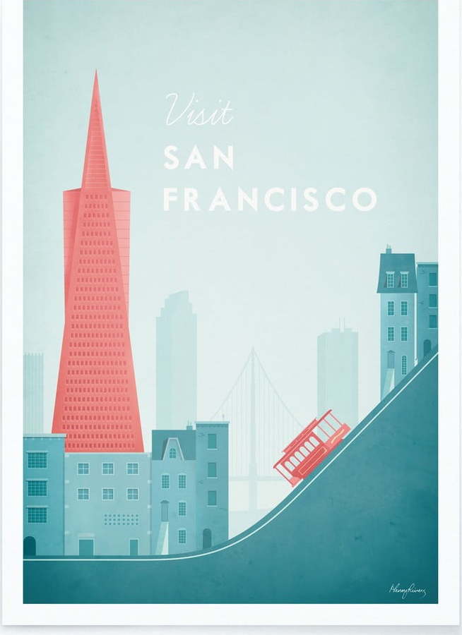 Plakát Travelposter San Francisco