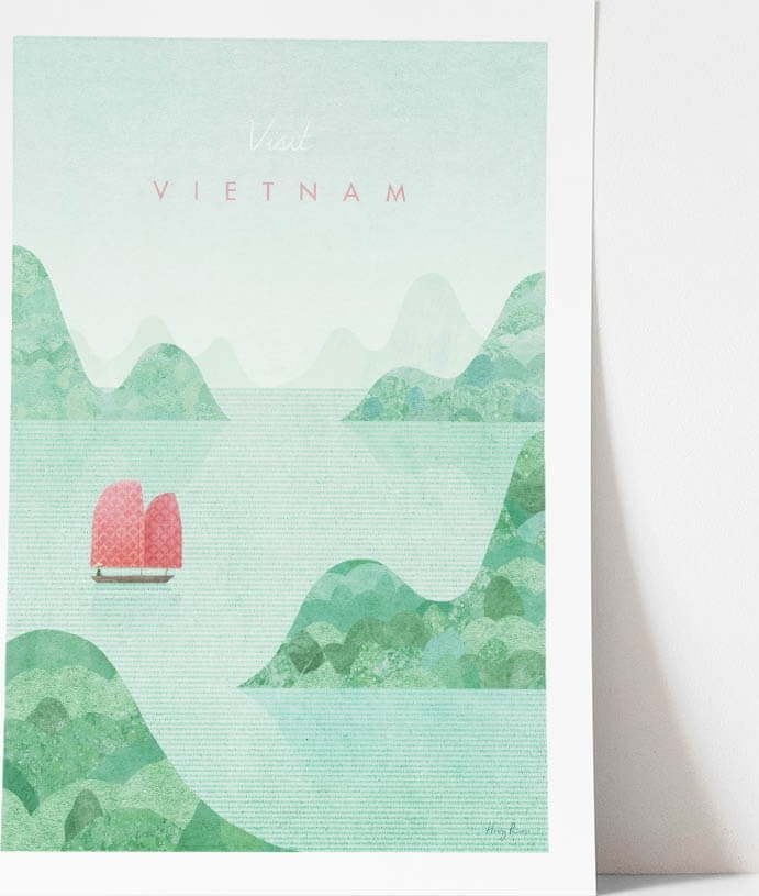 Plakát Travelposter Vietnam