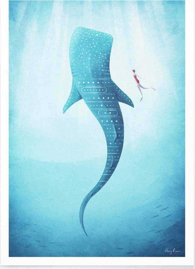 Plakát Travelposter Whale Shark