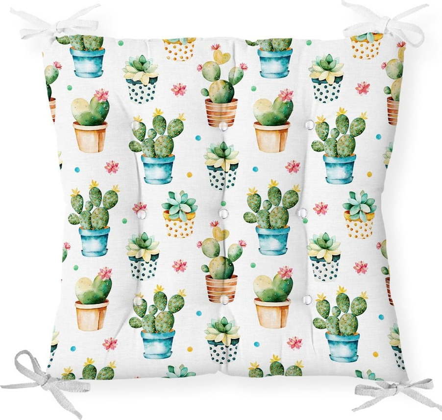 Podsedák s příměsí bavlny Minimalist Cushion Covers Tiny Cacti