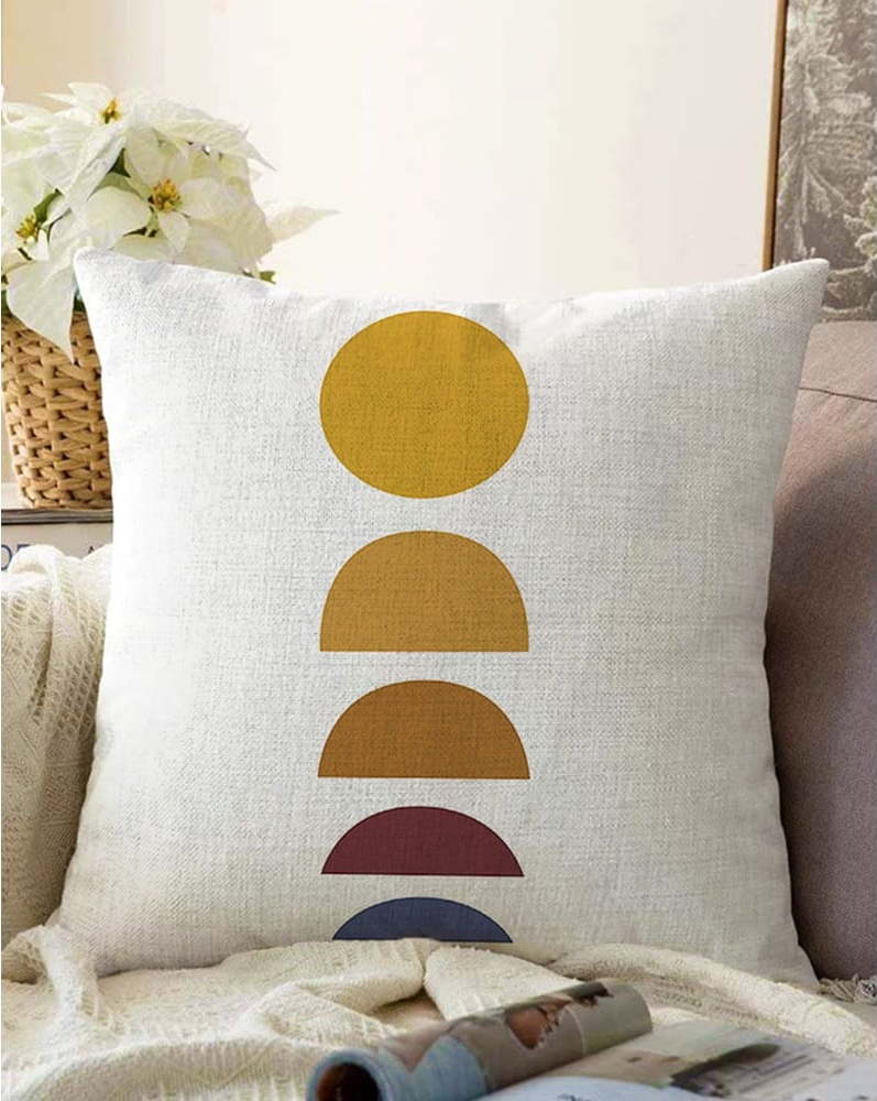 Povlak na polštář s příměsí bavlny Minimalist Cushion Covers Sunset