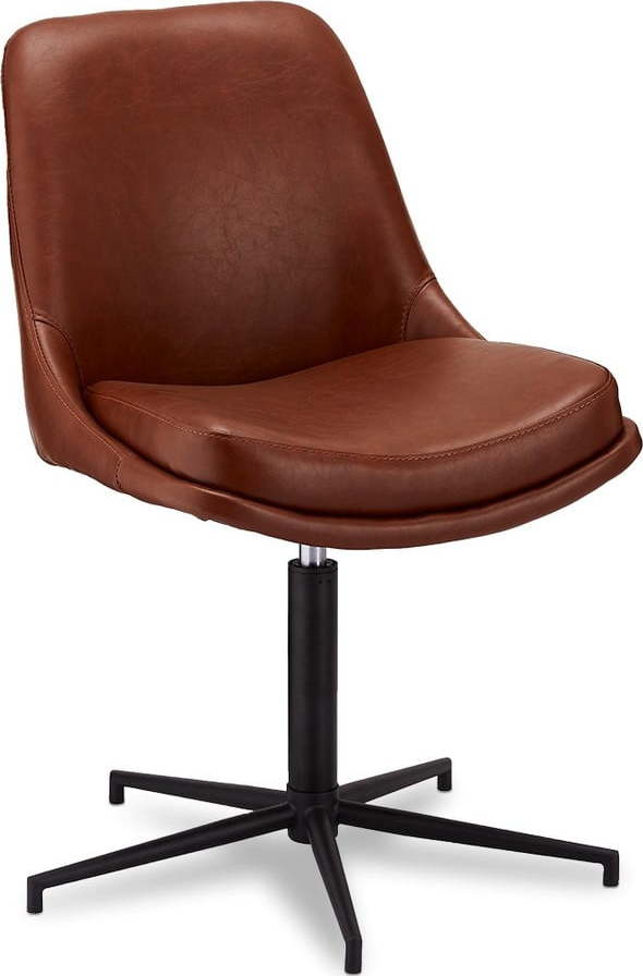 Pracovní otočná židle s potahem z imitace kůže Furnhouse Claudia Furnhouse