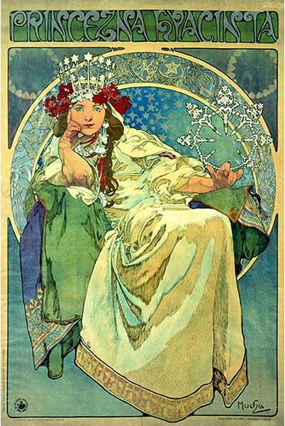 Reprodukce obrazu Alfons Mucha - Princess Hyazin