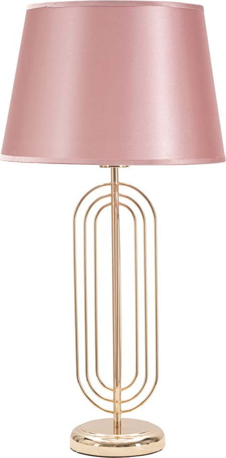 Růžová stolní lampa Mauro Ferretti Krista