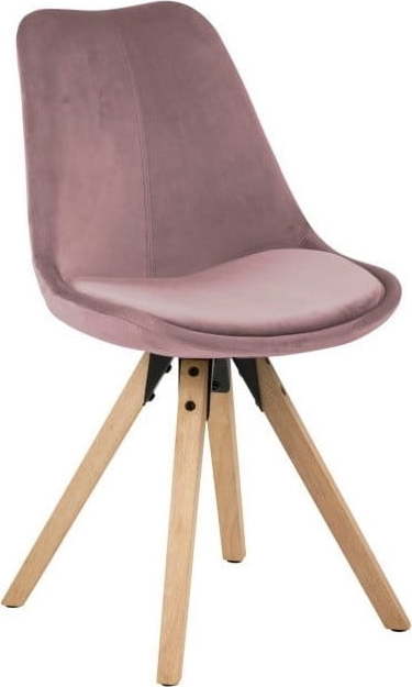 Sada 2 růžových jídelních židlí Actona Dima Velvet Actona