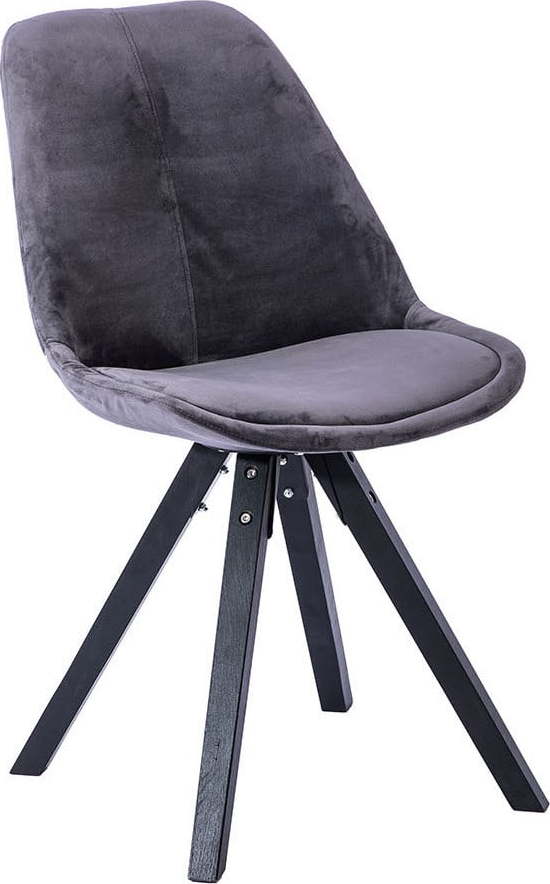 Sada 2 tmavě šedých jídelních židlí loomi.design Dima loomi.design