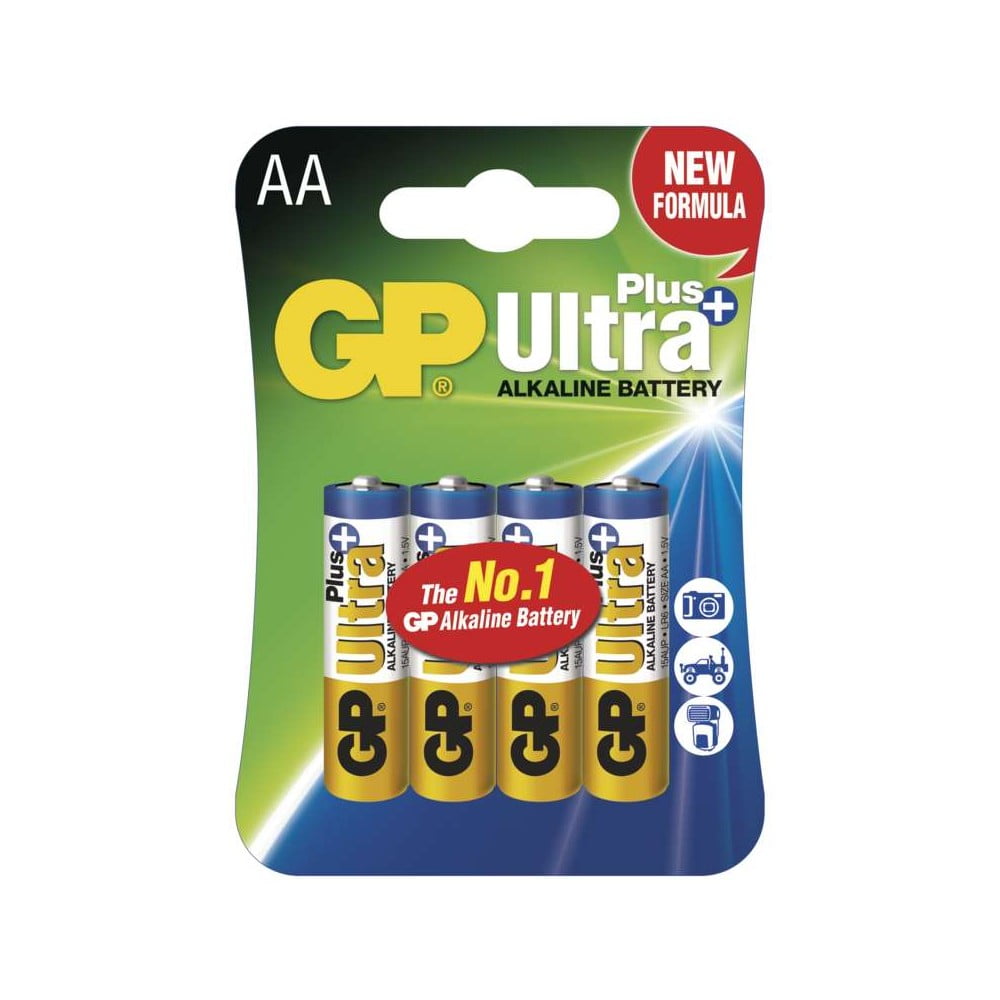 Sada 4 alkalických baterií EMOS GP Ultra Plus AA Emos