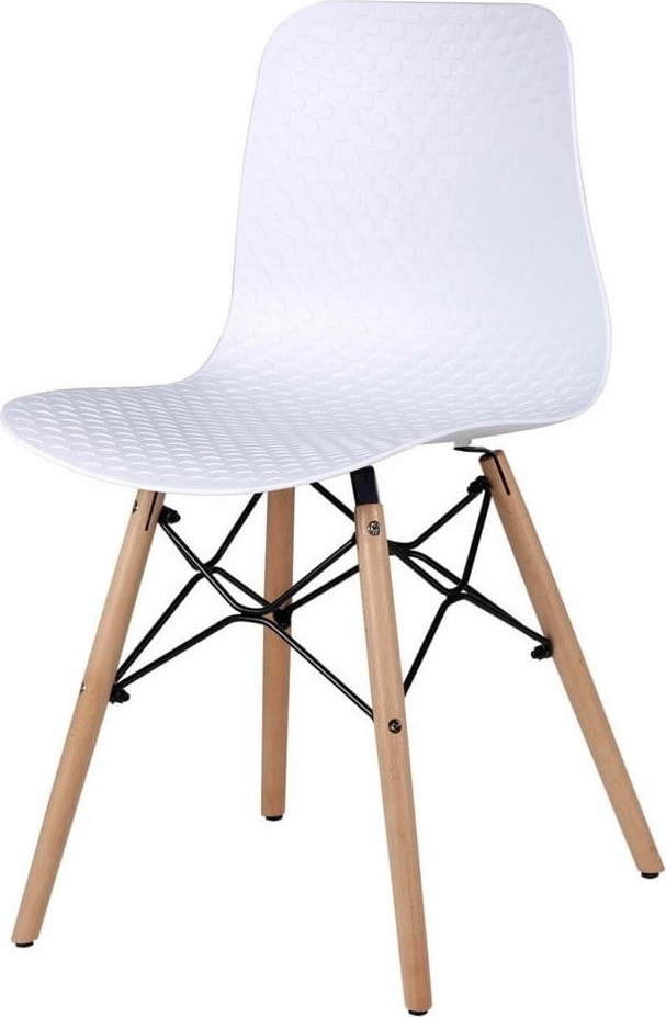 Sada 4 bílých jídelních židlí sømcasa Tina sømcasa