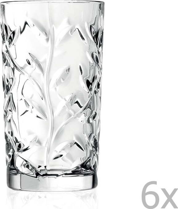Sada 6 křišťálových sklenic RCR Cristalleria Italiana Abelie
