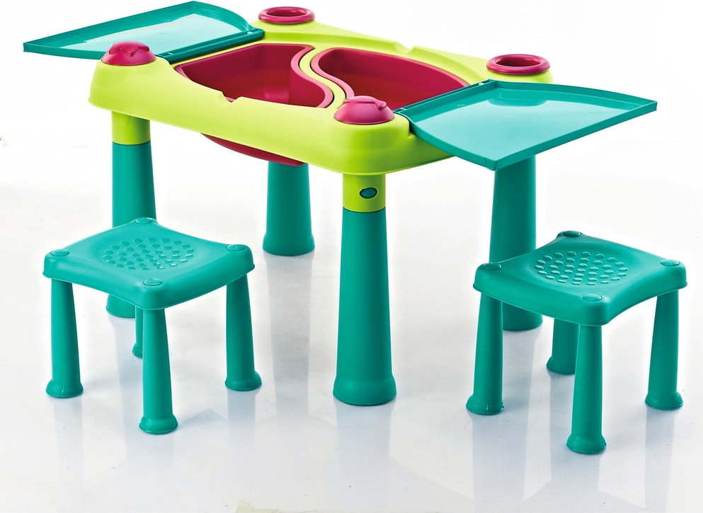 Set dětského herního stolu a 2 židliček Curver Creative Curver