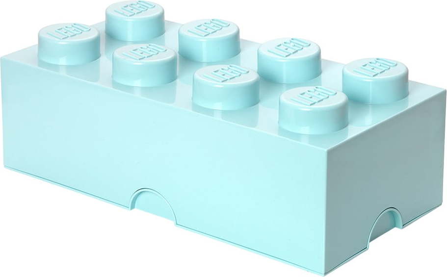 Světle modrý úložný box LEGO® LEGO