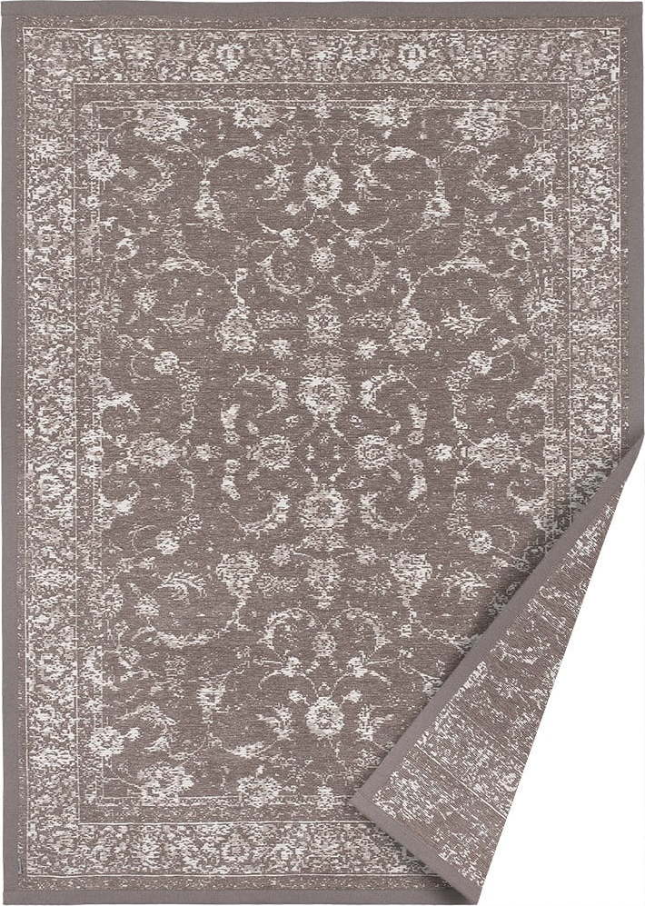 Tmavě hnědý oboustranný koberec Narma Sagadi