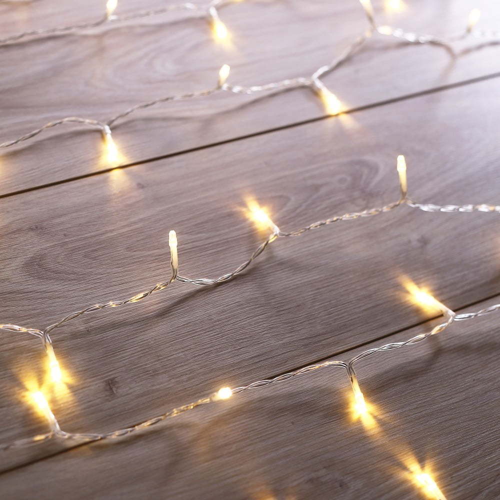 Transparentní LED světelný řetěz DecoKing Christmas