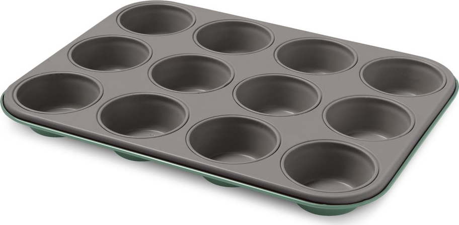 Zelená ocelová forma na 12 muffinů Bon Ton Guardini Guardini