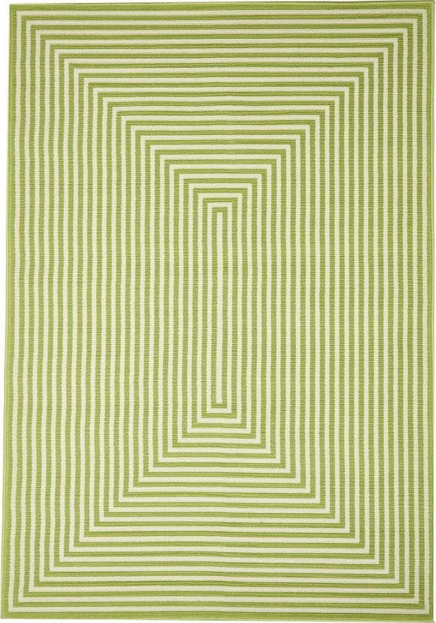 Zelený venkovní koberec Floorita Braid