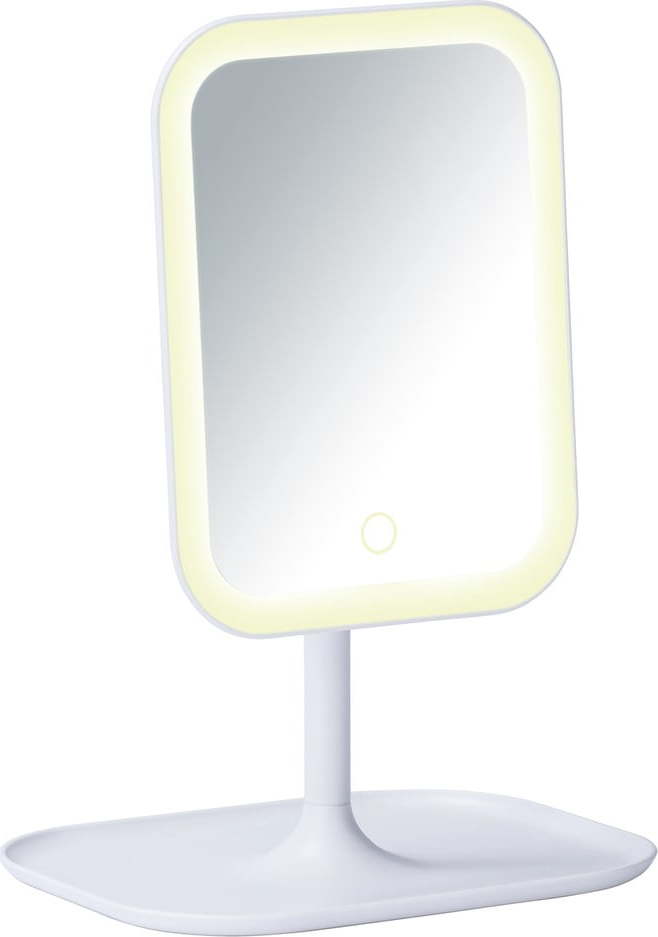 Bílé kosmetické zrcadlo s LED podsvícením Wenko Bertolio WENKO