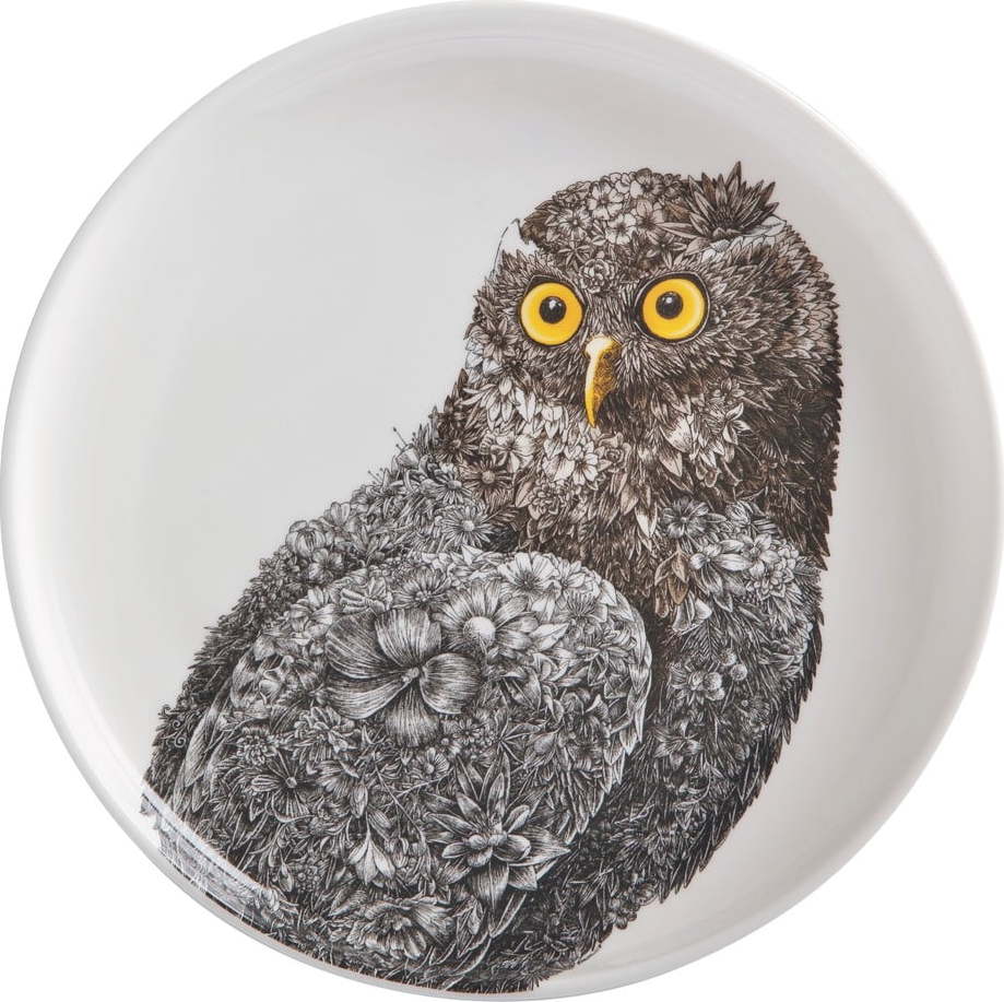Bílý porcelánový talíř Maxwell & Williams Marini Ferlazzo Owl