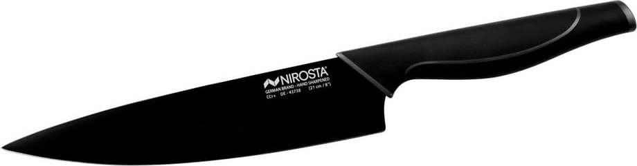 Černý nerezový kuchařský nůž Nirosta Wave Nirosta