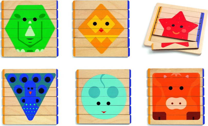 Dětské dřevěné puzzle Djeco Animale DJECO