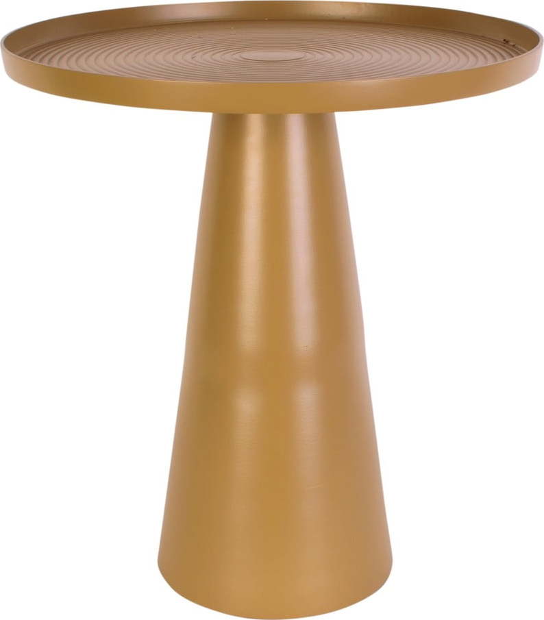 Hořčicově žlutý kovový odkládací stolek Leitmotiv Force