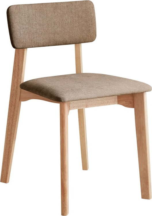 Kancelářská židle s hnědým textilním polstrováním