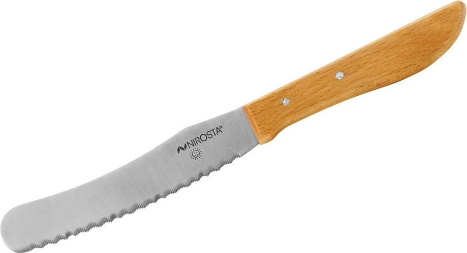 Ocelový nůž na chléb a máslo s dřevěnou rukojetí Nirosta Wood Nirosta