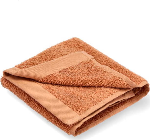 Oranžový ručník z organické bavlny Södahl Organic Comfort