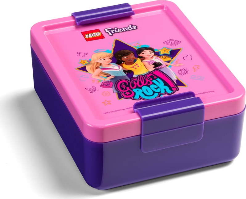 Plastová krabička na svačinu LEGO® Friends Girls Rock LEGO