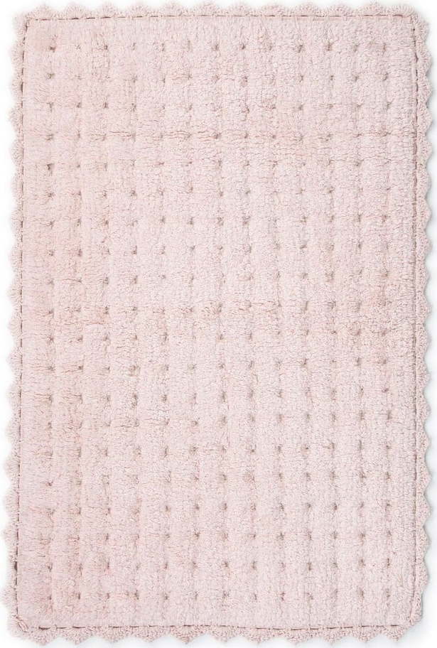 Růžová bavlněná koupelnová předložka Irya Home Collection Garnet