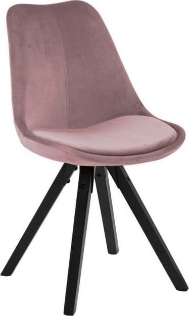 Růžová jídelní židle Actona Dima Actona