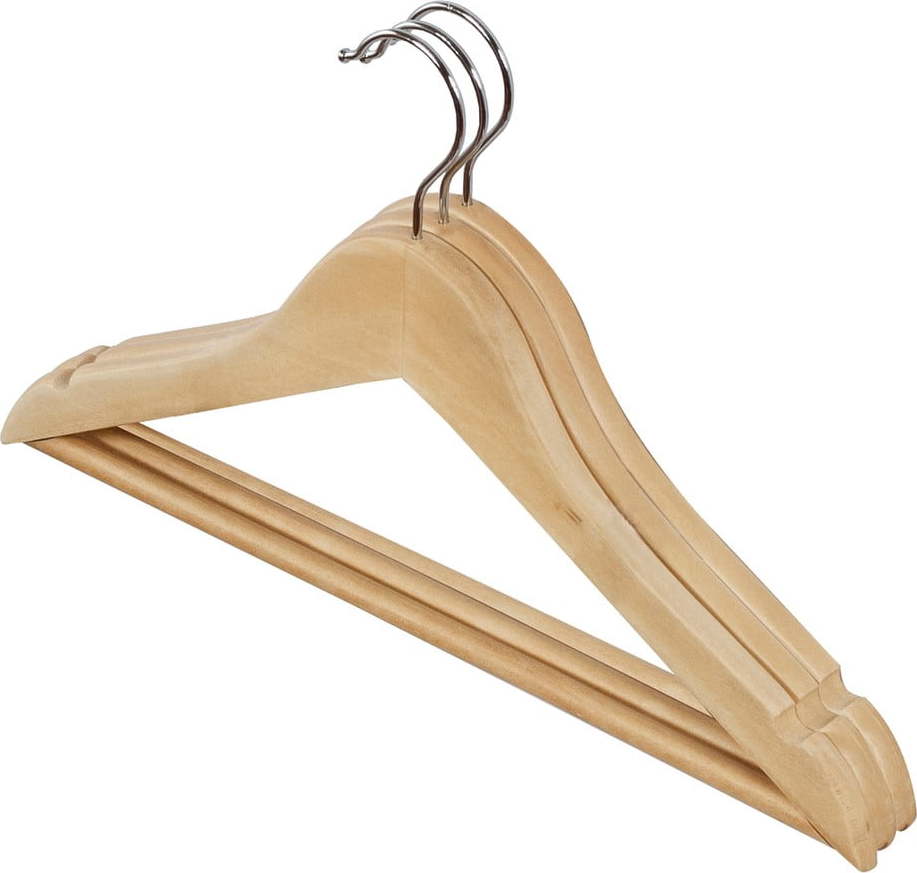 Sada 3 dřevěných dětských ramínek Domopak Domopak